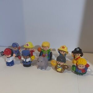 Little people different figures lot of 10 fireman animal and more